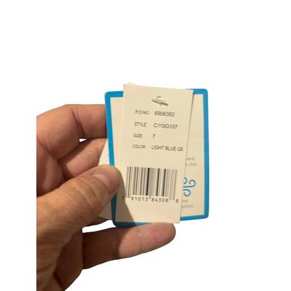 Carter’s 7 blue denim look windbreaker ruffed printed hearts rainbow nwt - Picture 3 of 9